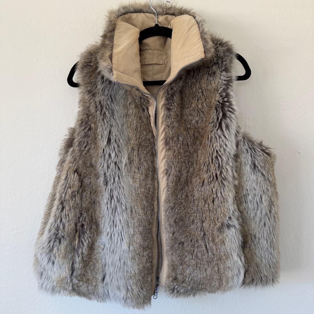 Weatherproof reversable Faux Fur Vest
